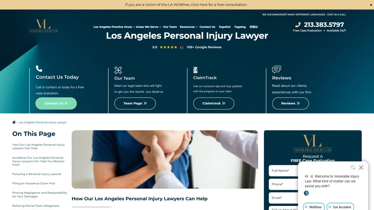 Venerable Injury Law - Los Angeles, CA office in Los Angeles, California