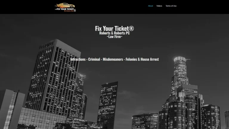 Fix Your Ticket Roberts & Roberts PC Law Firm - Los Angeles, CA - Attorney in Los Angeles