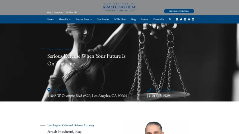 The Law Offices of Arash Hashemi - Los Angeles, CA - Attorney in Los Angeles