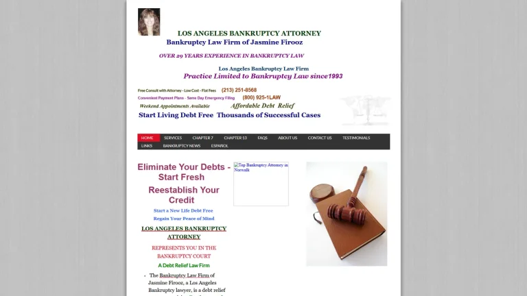 Bankruptcy Law Firm of Jasmine Firooz - Los Angeles, CA - Attorney in Los Angeles