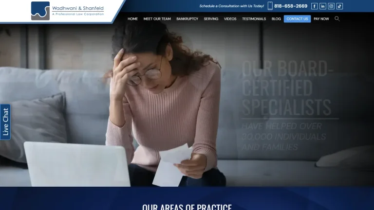 Wadhwani & Shanfeld - Los Angeles Bankruptcy Lawyers - Los Angeles, CA - Attorney in Los Angeles
