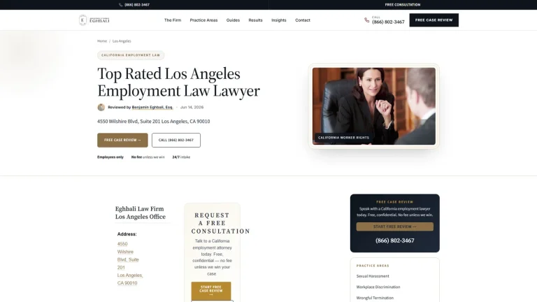 Eghbali Law Firm - Los Angeles, CA - Attorney in Los Angeles