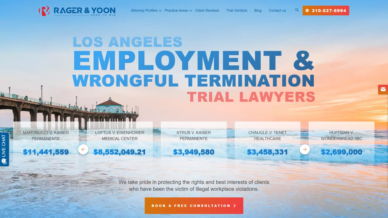 Rager & Yoon Employment Lawyers - Los Angeles, CA office in Los Angeles, California
