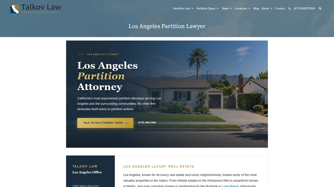 Talkov Law Partition Attorneys - Los Angeles, CA office in Los Angeles, California