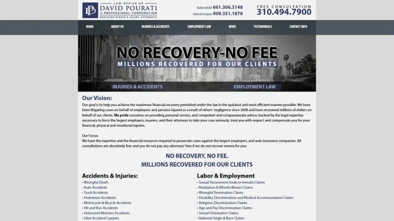 Law Office of David Pourati (Pourati Law Firm) - Los Angeles, CA - Attorney in Los Angeles