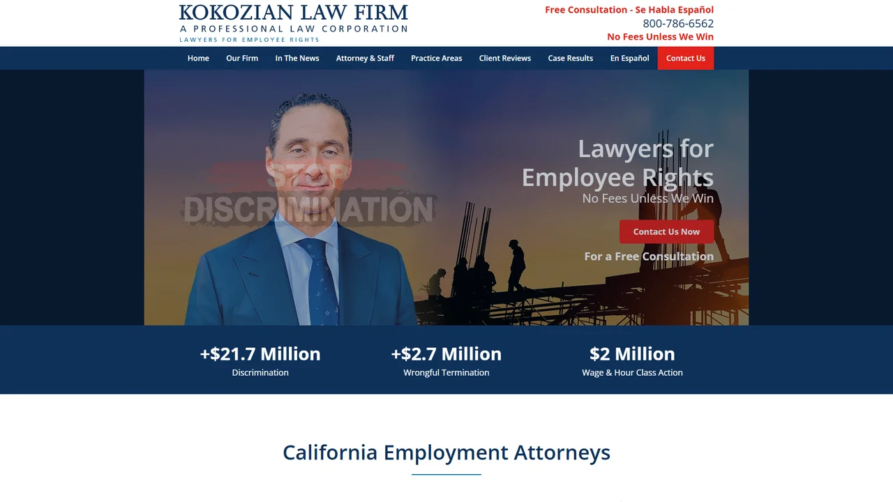 Kokozian Law Firm, APC - Los Angeles, CA office in Los Angeles, California