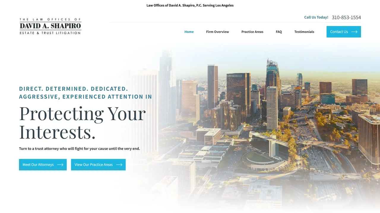 Law Offices of David A. Shapiro, P.C. - Los Angeles, CA office in Los Angeles, California