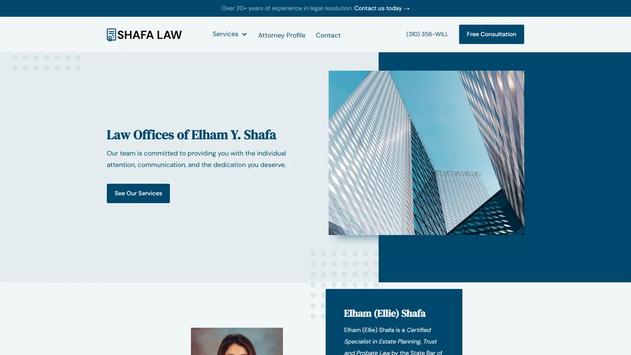 Law Offices of Elham Y. Shafa - Los Angeles, CA office in Los Angeles, California