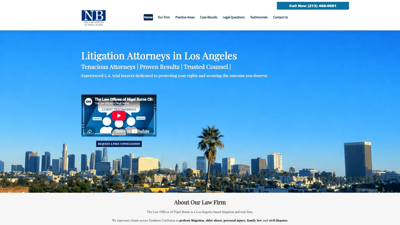 The Law Offices of Nigel Burns - Los Angeles, CA office in Los Angeles, California