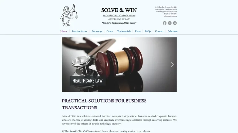 Solve & Win, PC - Los Angeles, CA - Attorney in Los Angeles