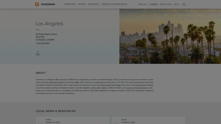 Goodwin Procter - Los Angeles, CA - Attorney in Los Angeles