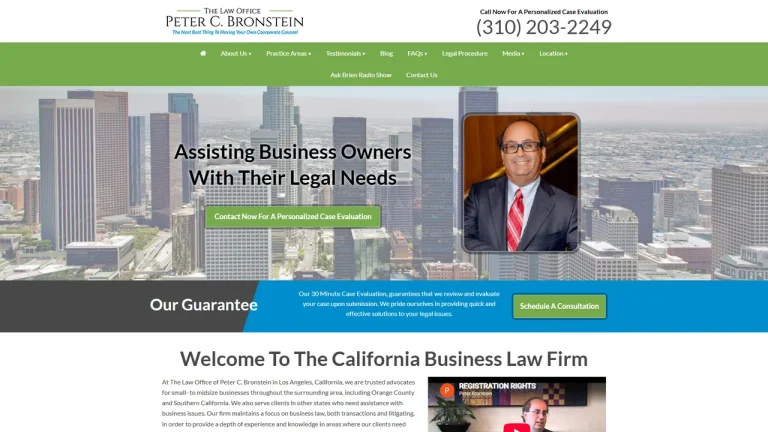 Law Office Of Peter C. Bronstein - Los Angeles, CA - Attorney in Los Angeles
