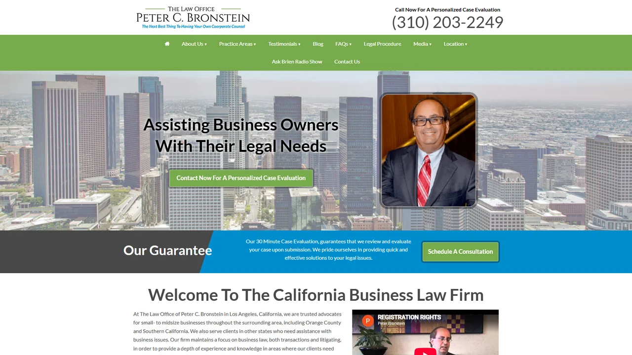 Law Office Of Peter C. Bronstein - Los Angeles, CA office in Los Angeles, California
