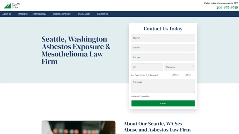 Oslund Udo Little, PLLC Mesothelioma & Sex Abuse Attorneys - Seattle, WA - Attorney in Seattle
