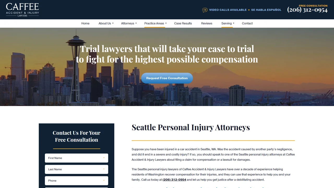 Caffee Accident & Injury Lawyers - Seattle, WA office in Seattle, Washington