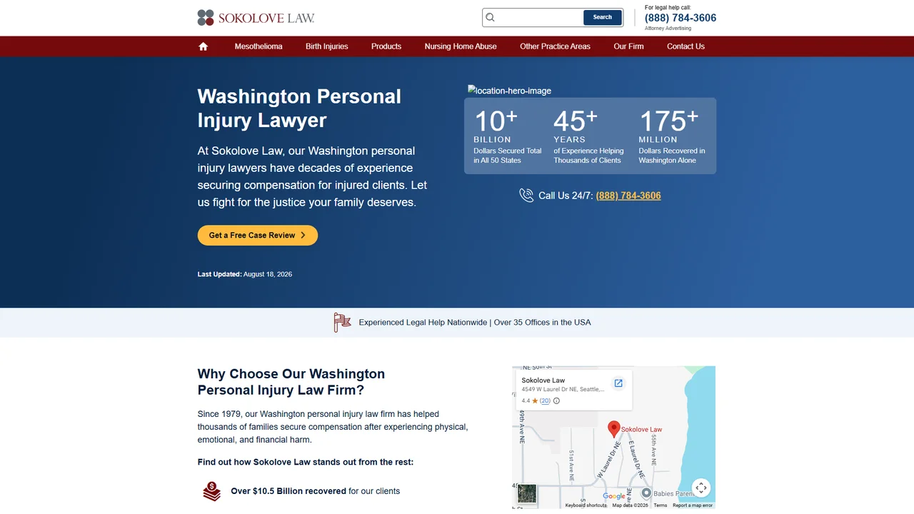 Sokolove Law - Seattle, WA office in Seattle, Washington