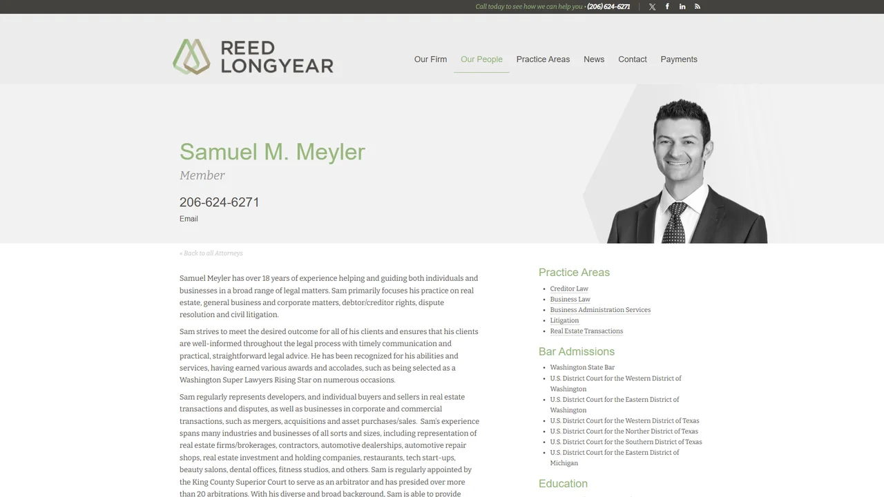 Samuel Meyler - Seattle, WA office in Seattle, Washington