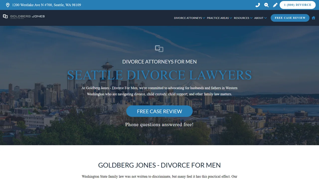 Goldberg Jones - Divorce For Men - Seattle, WA office in Seattle, Washington