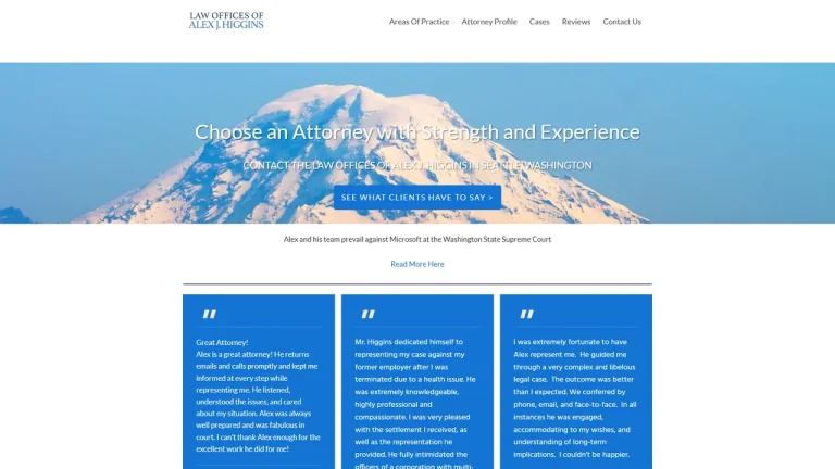Law Offices of Alex J. Higgins - Seattle, WA - Attorney in Seattle