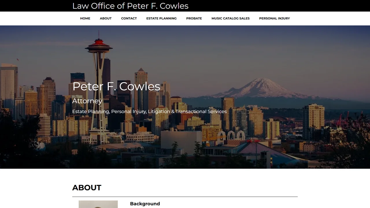 Law Office of Peter F. Cowles - Seattle, WA office in Seattle, Washington