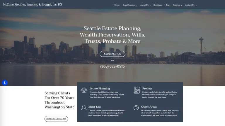 McCune, Godfrey, Emerick, & Broggel Inc. P.S. - Seattle, WA - Attorney in Seattle