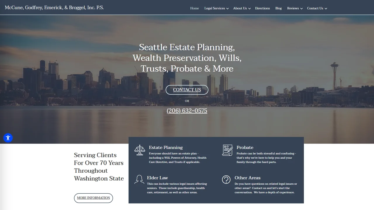 McCune, Godfrey, Emerick, & Broggel Inc. P.S. - Seattle, WA office in Seattle, Washington