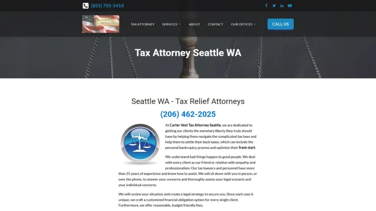 Carter Vest Tax Attorney - Seattle, WA - Attorney in Seattle