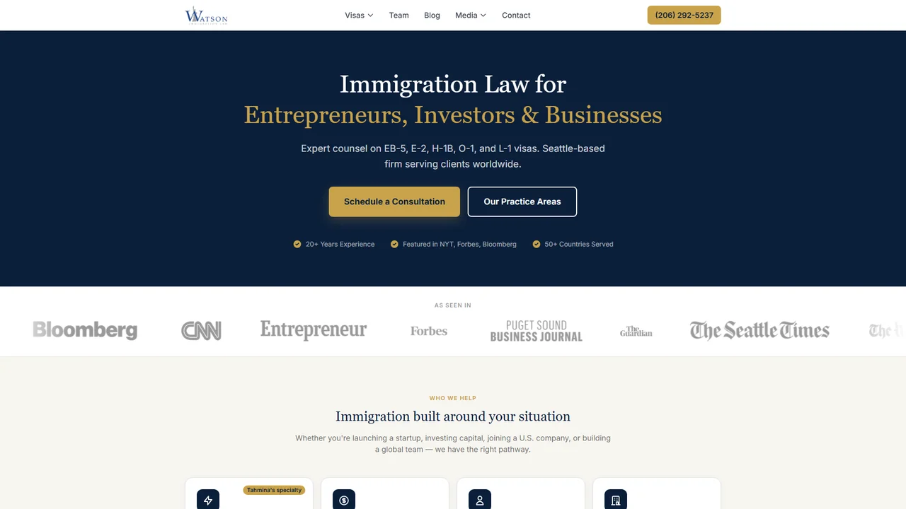 Watson Immigration Law - Seattle, WA office in Seattle, Washington
