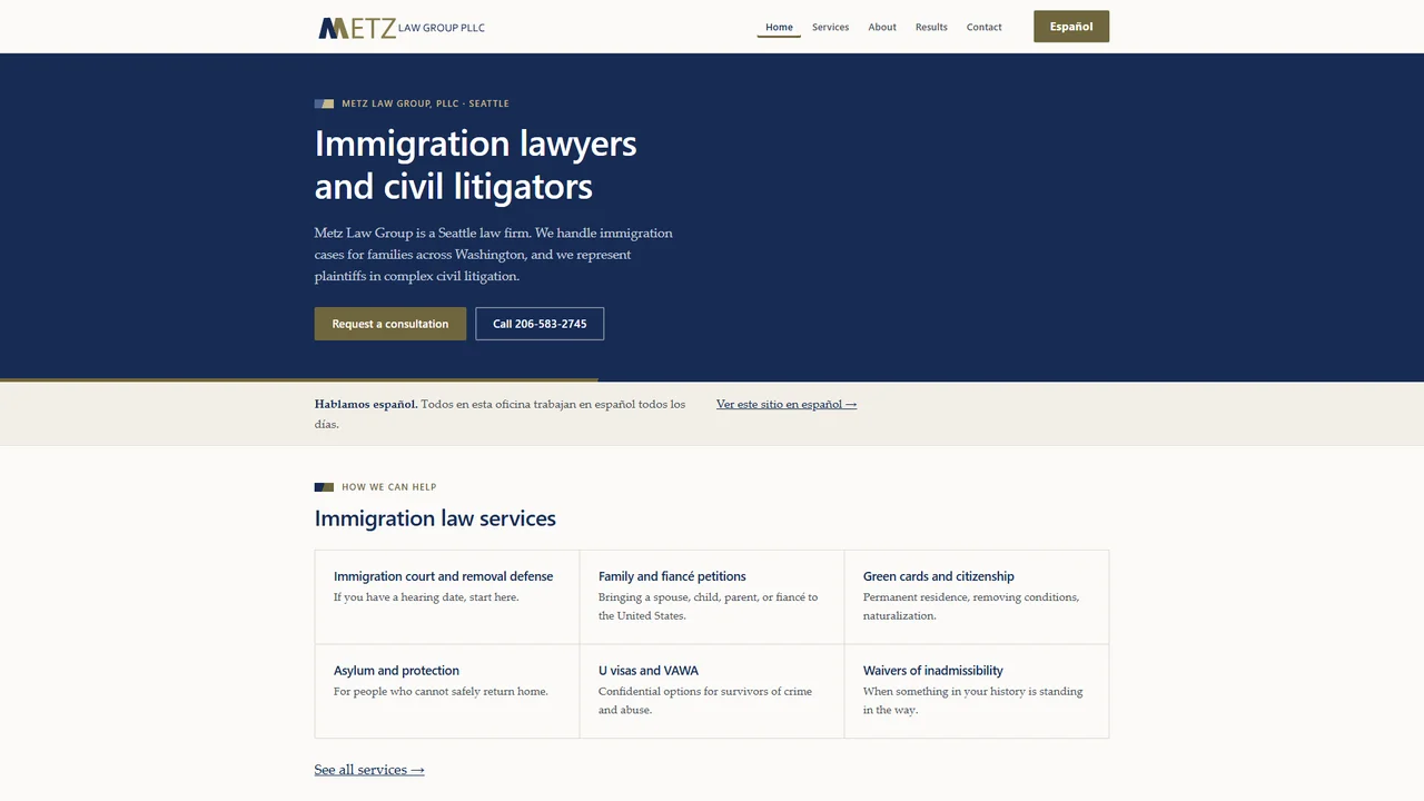Metz Law Group, PLLC - Seattle, WA office in Seattle, Washington