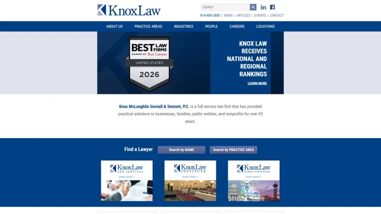 Knox McLaughlin Gornall & Sennett, P.C. - Pittsburgh, PA - Attorney in Pittsburgh
