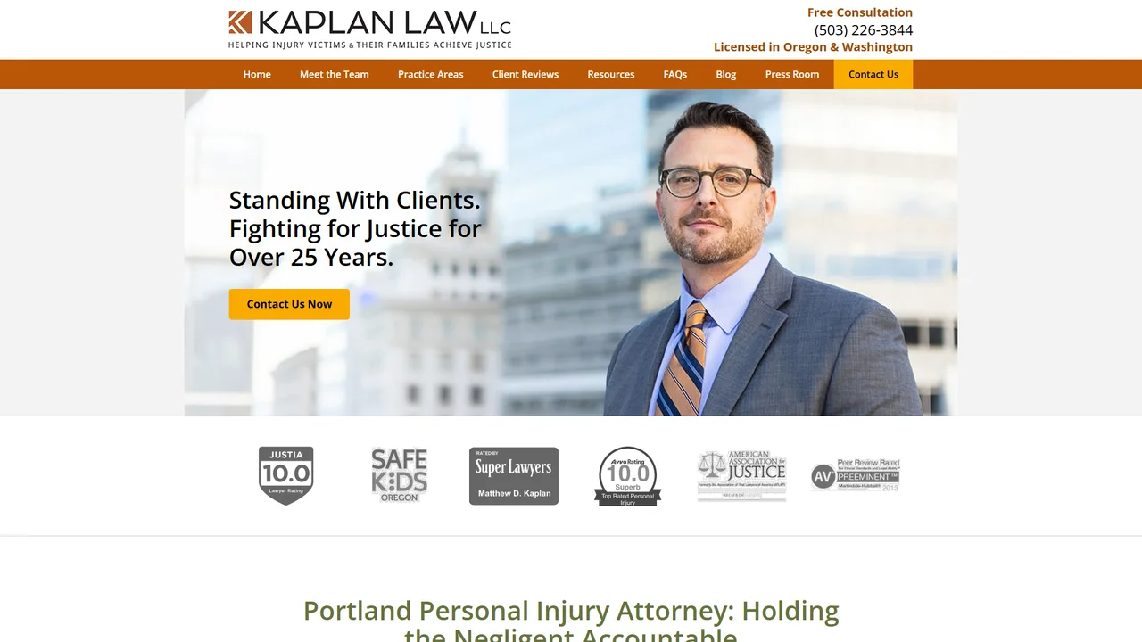 Kaplan Law, LLC - Portland, OR office in Portland, OR, Oregon