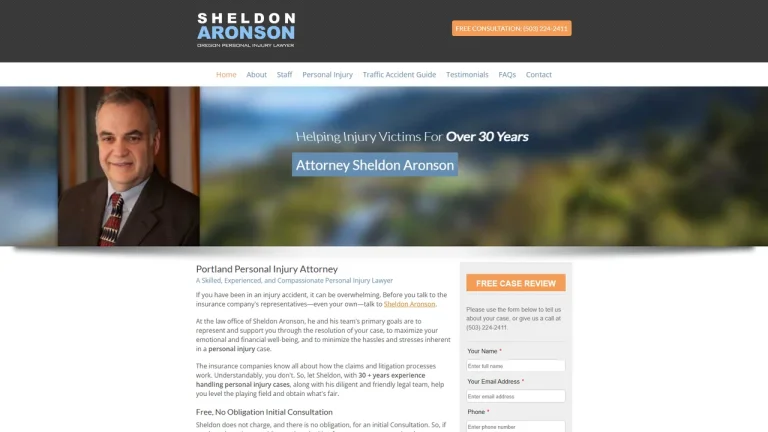 Sheldon Aronson, Attorney at Law - Portland, OR - Attorney in Portland, OR