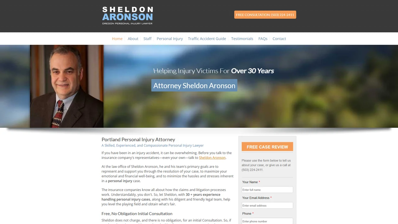 Sheldon Aronson, Attorney at Law - Portland, OR office in Portland, OR, Oregon