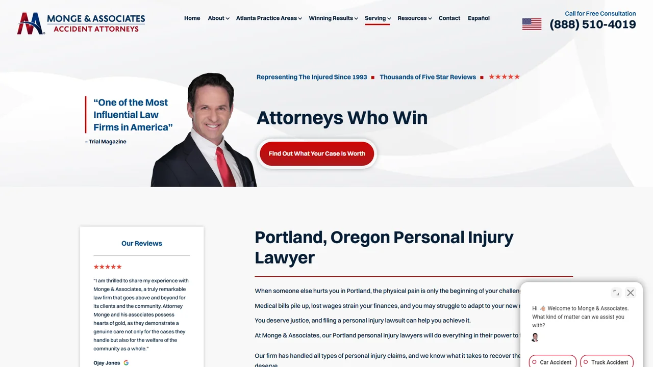Monge & Associates Injury and Accident Attorneys - Portland, OR office in Portland, OR, Oregon