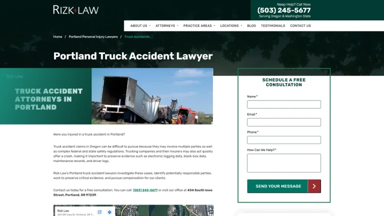Rizk Law - Truck Accident Lawyers - Portland, OR - Attorney in Portland, OR