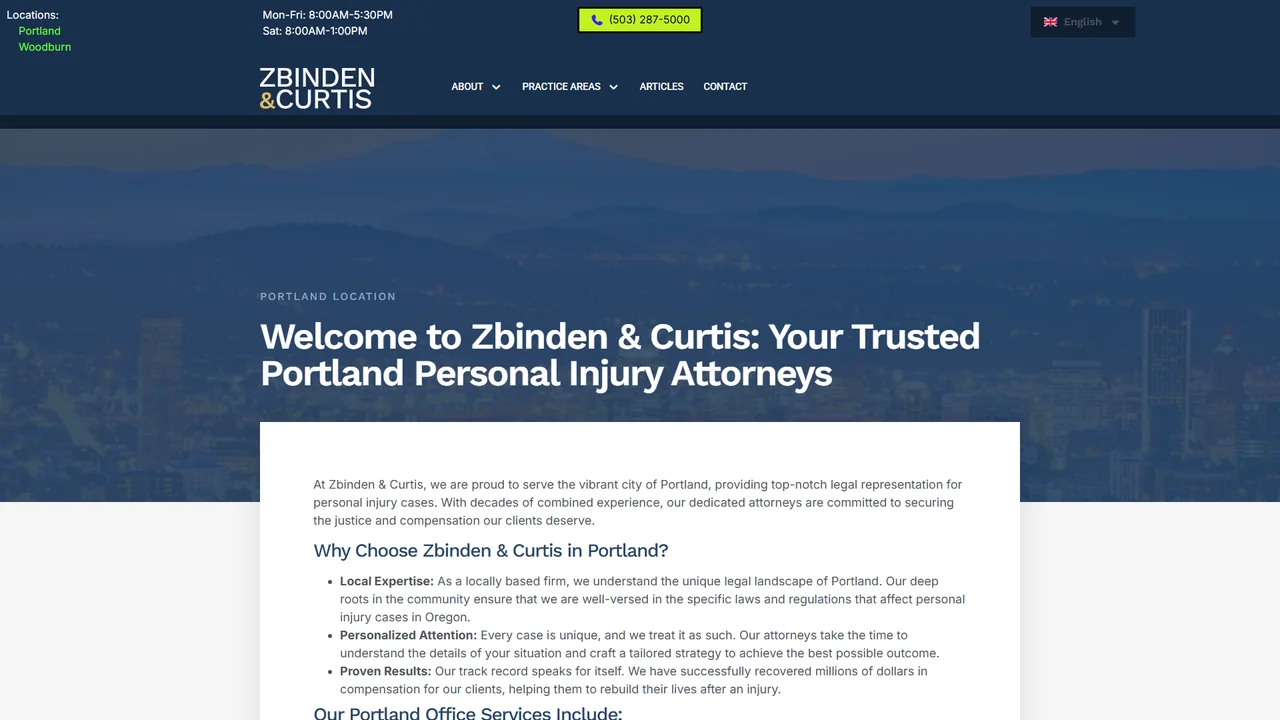 Zbinden & Curtis Attorneys At Law - Portland, OR office in Portland, OR, Oregon