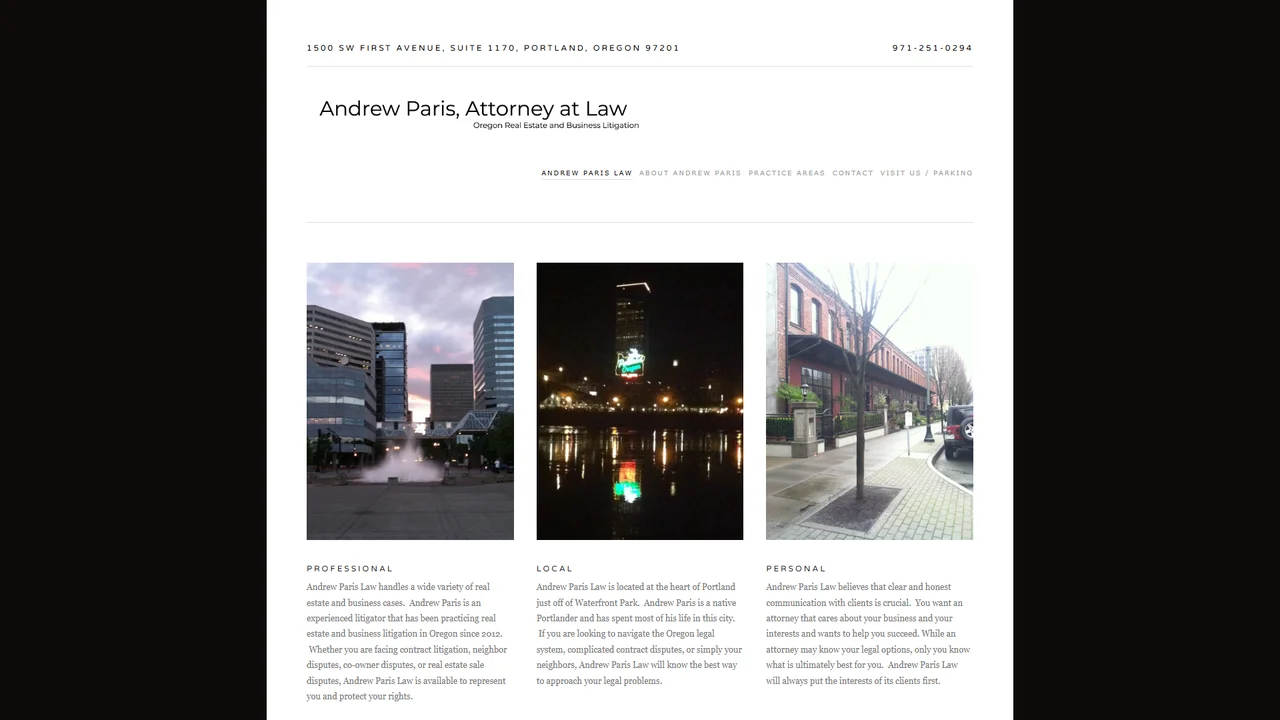 Andrew Paris Law - Portland, OR office in Portland, OR, Oregon