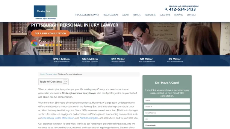 Munley Law Personal Injury Attorneys - Pittsburgh, PA - Attorney in Pittsburgh