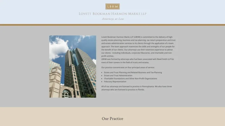 LOVETT BOOKMAN HARMON MARKS LLP - Pittsburgh, PA - Attorney in Pittsburgh