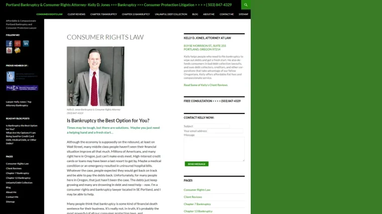Kelly D. Jones, Attorney at Law - Portland, OR - Attorney in Portland, OR