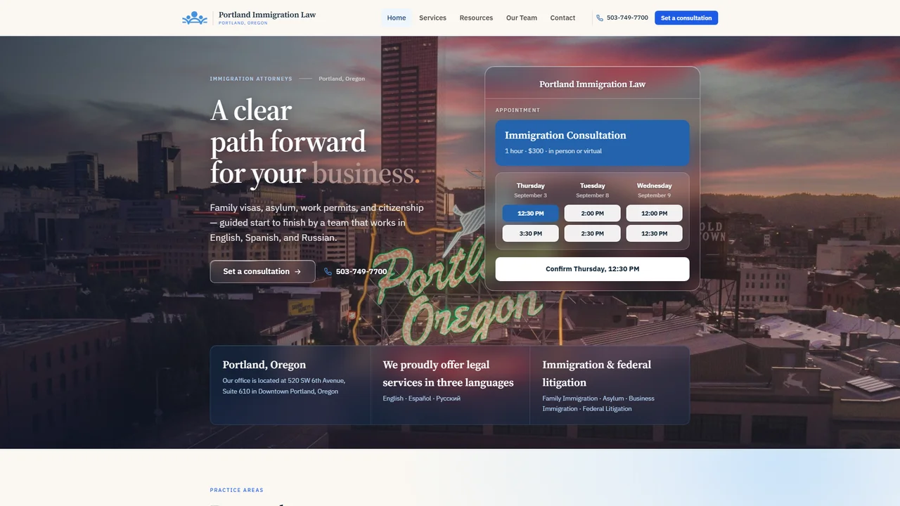 Portland Immigration Law LLC - Portland, OR office in Portland, OR, Oregon