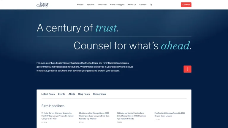 Foster Garvey PC - Portland, OR - Attorney in Portland, OR