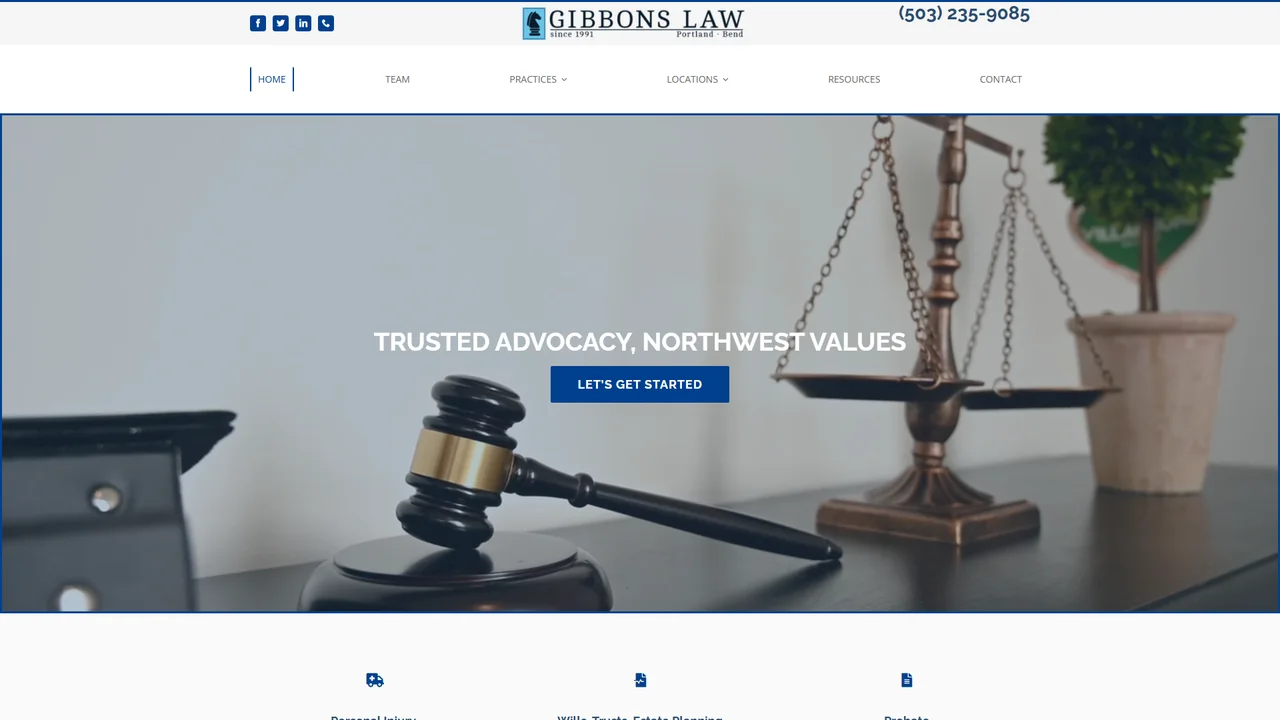 Dean J Gibbons Law Offices - Portland, OR office in Portland, OR, Oregon