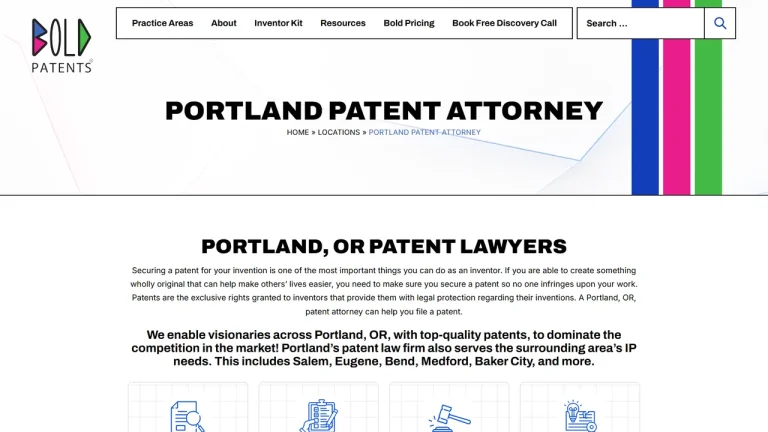 Bold Patents Law Firm - Portland, OR - Attorney in Portland, OR