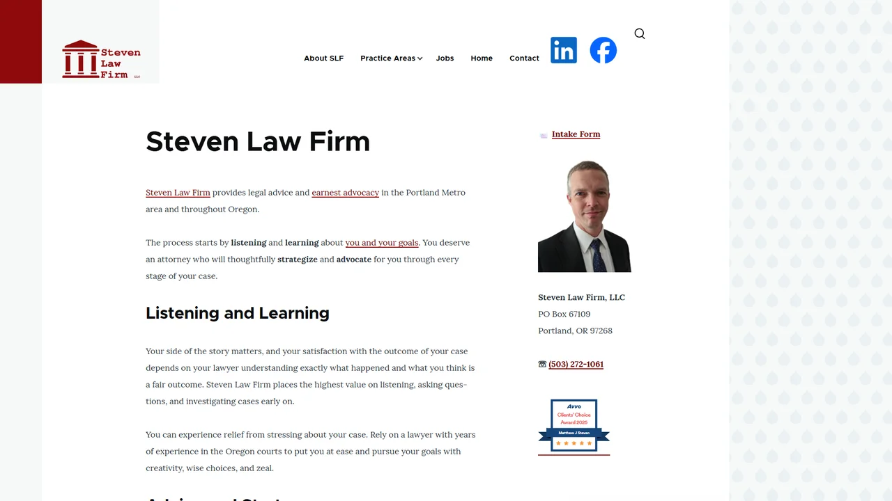 Steven Law Firm - Portland, OR office in Portland, OR, Oregon