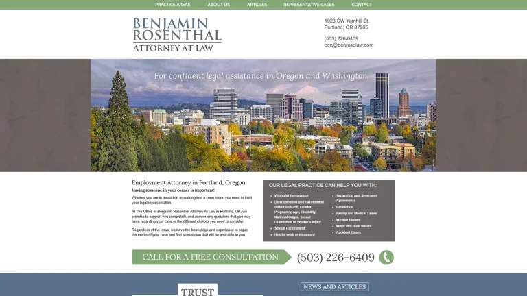 Benjamin Rosenthal, Attorney at Law - Portland, OR - Attorney in Portland, OR