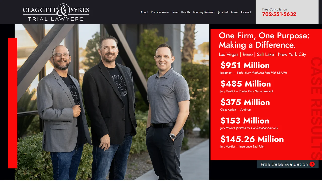 Claggett & Sykes Trial Lawyers - Las Vegas, NV office in Las Vegas, Nevada