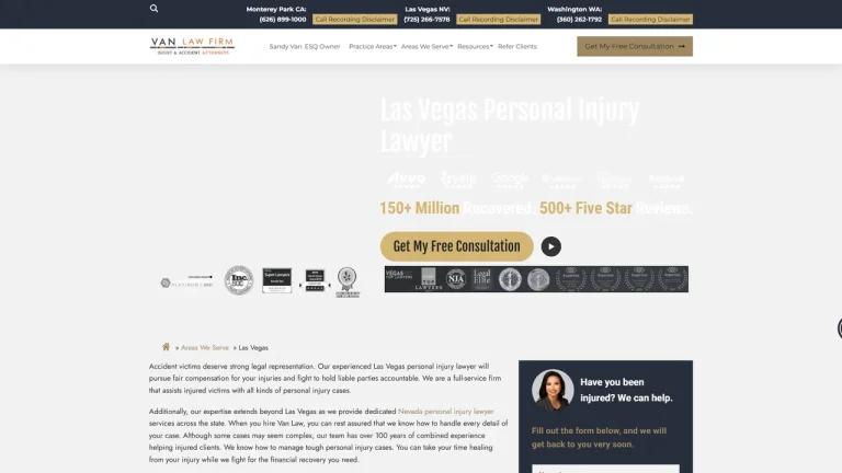 Van Law Firm Injury and Accident Attorneys - Las Vegas, NV - Attorney in Las Vegas
