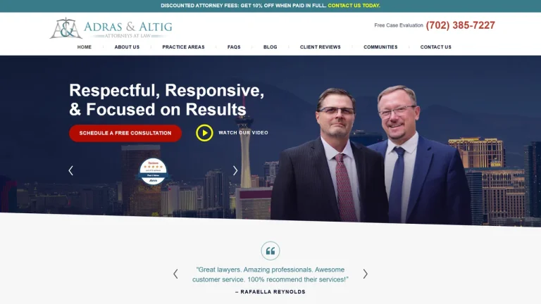 Adras & Altig, Attorneys at Law - Las Vegas, NV - Attorney in Las Vegas