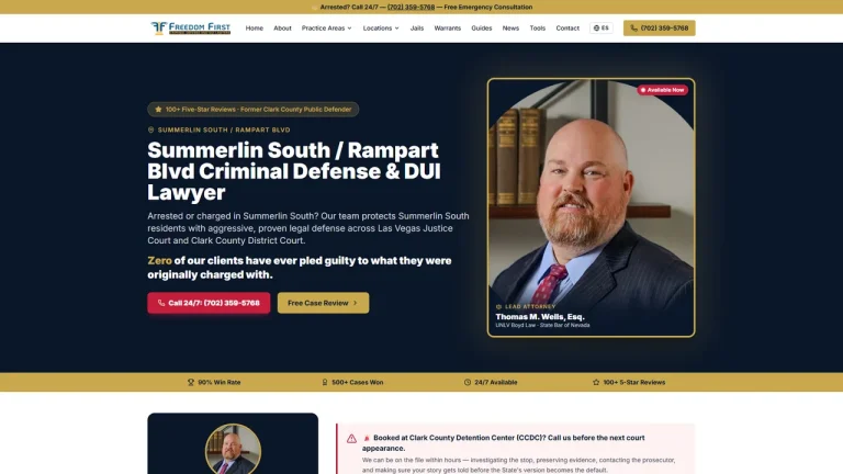 Freedom First Criminal Defense and DUI Lawyers - Las Vegas, NV - Attorney in Las Vegas